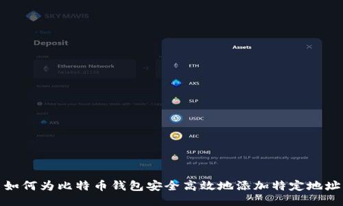 如何为比特币钱包安全高效地添加特定地址